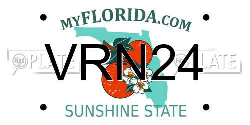 VRN24 Florida License Plate