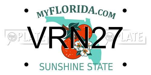 VRN27 Florida License Plate