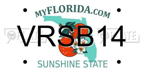 VRSB14 Florida License Plate