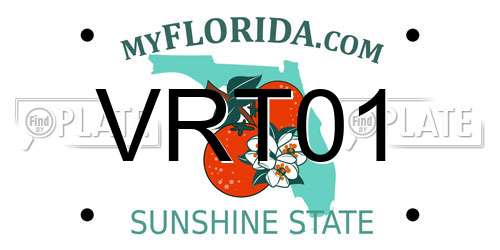 VRT01 Florida License Plate