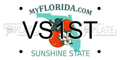 VS1ST Florida License Plate