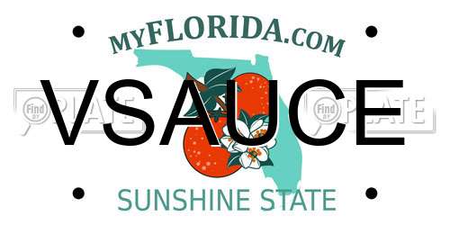VSAUCE Florida License Plate