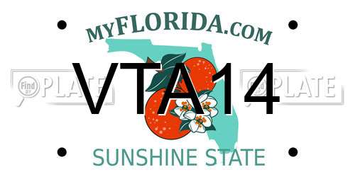 VTA14 Florida License Plate
