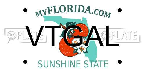 VTGAL Florida License Plate