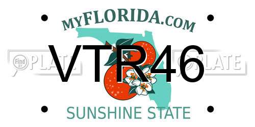 VTR46 Florida License Plate