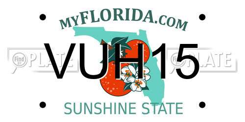 VUH15 Florida License Plate