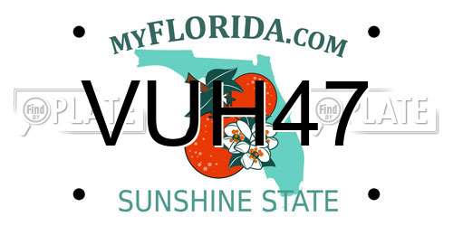 VUH47 Florida License Plate