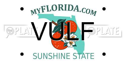 VULF Florida License Plate