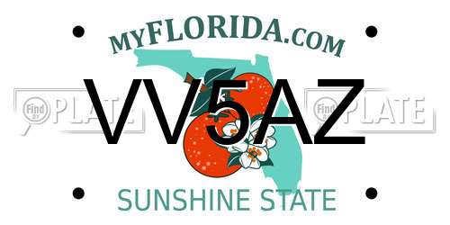VV5AZ Florida License Plate