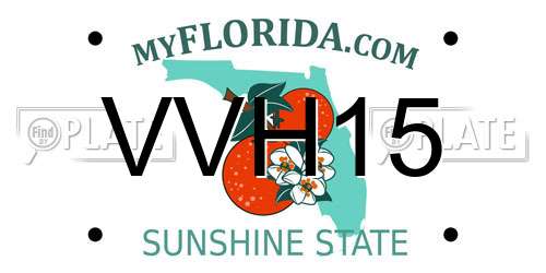 VVH15 Florida License Plate