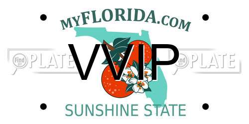 VVIP Florida License Plate
