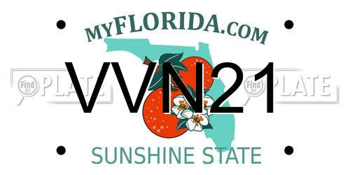 VVN21 Florida License Plate