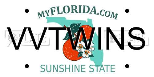 VVTWINS Florida License Plate