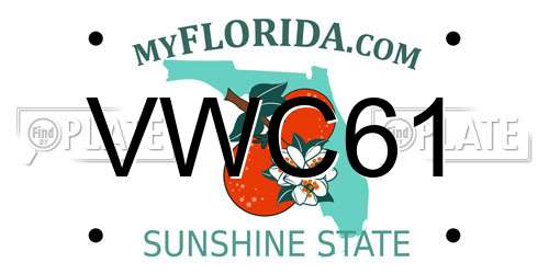VWC61 Florida License Plate