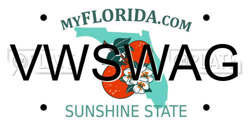 VWSWAG Florida License Plate