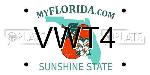 VWT4 Florida License Plate