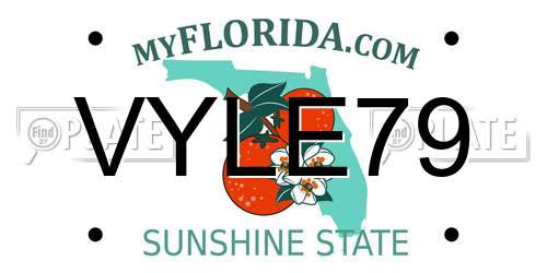 VYLE79 Florida License Plate