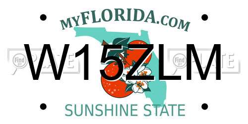 W15ZLM Florida License Plate