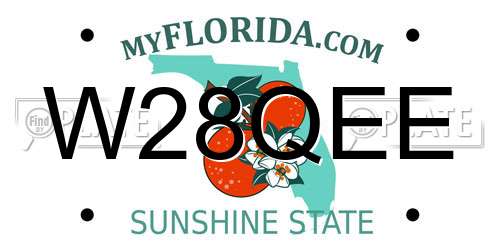 W28QEE Florida License Plate