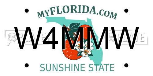 W4MMW Florida License Plate