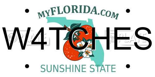 W4TCHES Florida License Plate