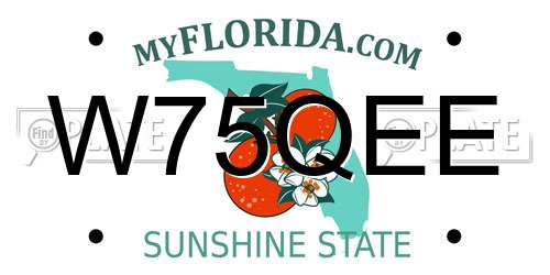 W75QEE Florida License Plate