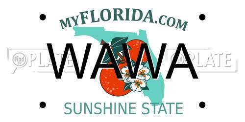 WAWA Florida License Plate