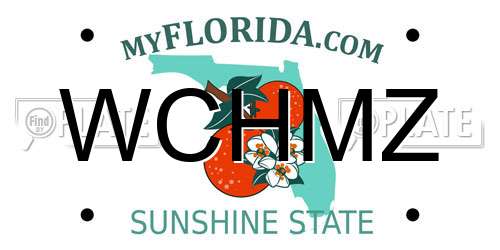 WCHMZ Florida License Plate