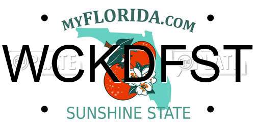 WCKDFST Florida License Plate