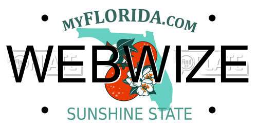 WEBWIZE Florida License Plate