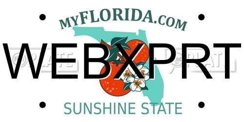 WEBXPRT Florida License Plate