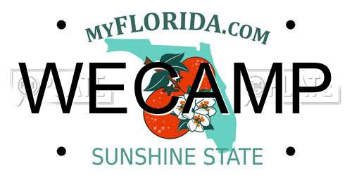 WECAMP Florida License Plate