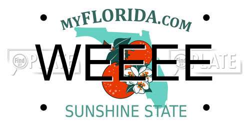 WEEEE Florida License Plate