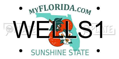 WELLS1 Florida License Plate
