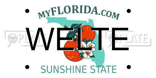 WELTE Florida License Plate