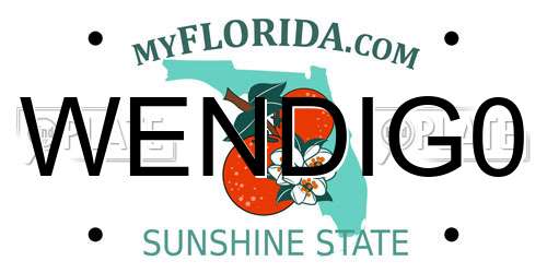 WENDIG0 Florida License Plate
