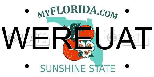 WEREUAT Florida License Plate