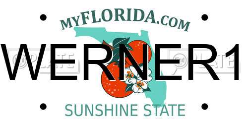 WERNER1 Florida License Plate