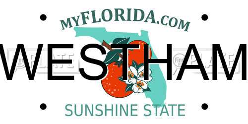 WESTHAM Florida License Plate