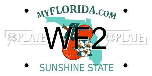 WF2 Florida License Plate