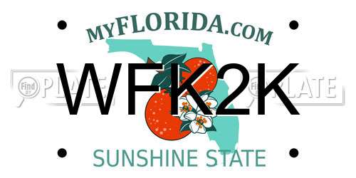WFK2K Florida License Plate