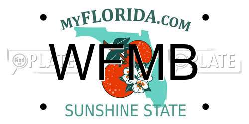 WFMB Florida License Plate