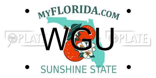 WGU Florida License Plate