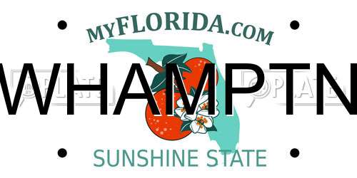 WHAMPTN Florida License Plate