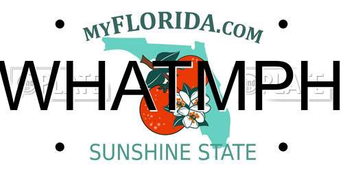 WHATMPH Florida License Plate