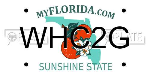 WHC2G Florida License Plate