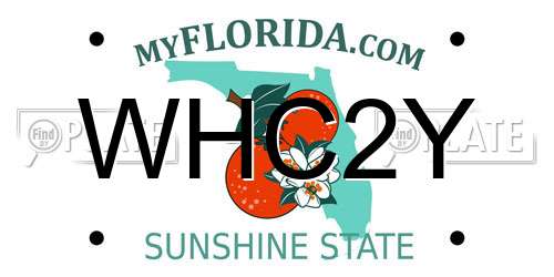 WHC2Y Florida License Plate