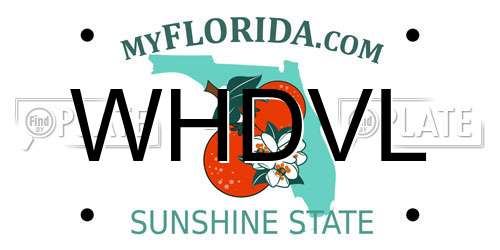 WHDVL Florida License Plate