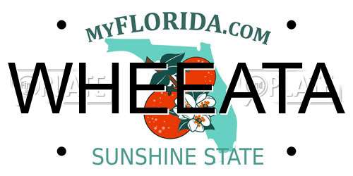 WHEEATA Florida License Plate