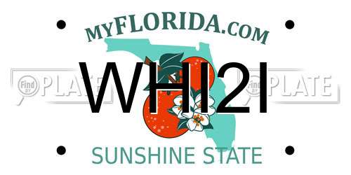 WHI2I Florida License Plate